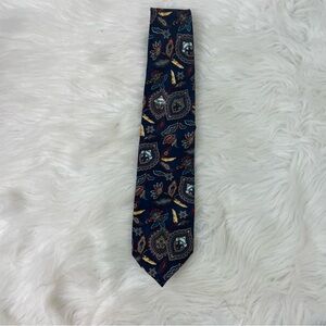 Tabasco Vintage 100% Silk Paisley Men's Tie in Blue and Red